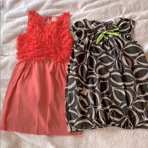 Girls Size 7 Crewcuts 2-Dress Bundle